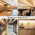 Miniatyrbild 4 av 5: 12v, 10m dimbar LED-list, varmvit 3000k 600 lysdioder, med dimmer