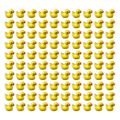 Miniatyrbilde 3 av 5: 100/200 stk Mini Gummiender Miniatyr Resin Ender Gule Små D 100 stk gule 100 stk-KK- 100pcs yellow 100pcs