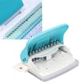 Paper Binding Machine Handheld Portable Spiral Binder A4 A5 A6 A7 Spiral Book Round Hole Punch School Home Light Blue-FO-