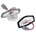 Miniatyrbild 1 av 5: 2x Felfria LED-registreringsskyltslampor för Honda Crv Fit Jazz Crosstour Odyssey
