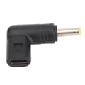 Miniatyrbilde 1 av 7: Type C hunn til DC 4.0x1.7mm-adapter, støtter 100W PD hurtiglading, 90 graders vinklet USB C til DC-adapter-FO-