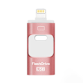 Pikkukuva 1 / 5: Muistitikku, 3 in 1 USB 3.0 -muistitikku, valokuvamuisti ulkoinen tallennus peukalotikku iPhonelle iPadille Android-tietokoneelle 64 Gt - kulta ruusukulta Rose gold 8GB