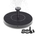 Fontän - Solcellsfontän / Vattenfontän solcell - 16 cm Svart-FO-