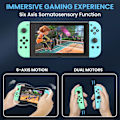 Miniatyrbild 2 av 5: Trådlös handkontroll kompatibel med Nintendo Switch, Oled, Lite Gamepad Joystick (v/h) Ersättning med RGB höger green+blue