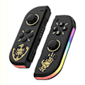 Miniatyrbild 1 av 5: Svart guldkontroll (V/H) kompatibel med Nintendo Switch-kontroller
