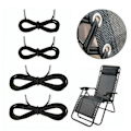 Miniatyrbillede 4 af 4: 8 stk. Foldestol Solseng Tilbehør Elastisk Fastgørelse Bungee-LP-