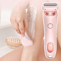 Miniatyrbild 3 av 11: 2-i-1 Bikini Trimmer Elektrisk Rakapparat för Kvinnor, Silky Glide Pro Håravlägsning för Rakning av Ben, Armar, Armhålor och Ansikte Blue