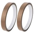 2 rullar PTFE-tejp/PTFE-tejp för vakuumförpackningsmaskin, hand- och impulssvetsar (1,3 cm x 10 m)-FO-
