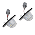 Miniatyrbild 3 av 5: 2x Felfria LED-registreringsskyltslampor för Honda Crv Fit Jazz Crosstour Odyssey