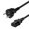 Miniatyrbillede 1 af 5: 1,8 m Strømkabel Schuko Stik Type F (CEE 7/4) til Koldapparatstik C13 Stik PC Computerskærm Printer-FO-