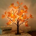 LED-vaahterapuun koristevalot syksyn kiitospäivän kodin pöytäkoristeeksi Maple Tree