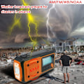 Miniatyrbild 9 av 11: Vevradio, 4000mAh Powerbank Solcellsdriven Vevradio, AM/FM/WB/NOAA och Alert Bärbar Väderradio