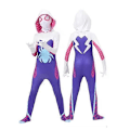Miniatyrbild 1 av 5: Spindelmannen Dräkt Vuxen Barn Gwen Stacy Spider Cosplay Superhjälte Heldräkt Jumpsuit Kvinnor 110 cm