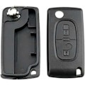 Miniatyrbillede 4 af 5: Knapper Nøgleskal Kompatibel CE0523 Foldbar Flipnøgle til Peugeot 207 307 308 407 408 3008 5008 Citroen C2 C3 C4 C5 C6 C8 (2 Knapper, CE0523)-KK-