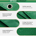 Miniatyrbillede 2 af 5: Ultra-resistent tyk presenning (2x4m) - Grøn, beskyttelse, Prot-LP-