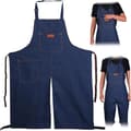 Ceramic Apron Adjustable Apron with Split Legs Portable Pocket-FO-