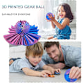 Miniatyrbild 3 av 5: 3D-printad Växelspaksknopp Snurrande Kula eller Kub Fidget Leksak Växelspaksknopp Växelspaksknopp Pop Fidget Leksak Stressboll 8cm