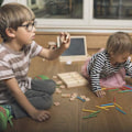 Pikkukuva 2 / 5: Montessori-matematiikkaleikki, puupalat digitaalinen peli Counting Blo-palikoilla