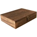 Miniatyrbillede 2 af 5: Trææske, træ smykkeskrin med låg, dekorativ-LP-