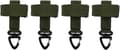 4-pack nylon-handskhållare taktisk utrustning handskrem justerbar arbetshandskhållare-FO-