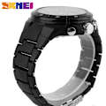 Miniatyrbillede 5 af 5: SKMEI Ur Herre Mode Casual Analog Digital Armbåndsur Alarm 30M Vandafvisende Militær Chrono Kalender Relogio Masculino Black Red Bezel