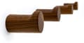 Natural Wood Wall Hooks - 4-Pack - Wall Mounted Modern Wooden Coat Rack - Handmade Mi-FO-
