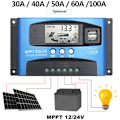 Miniatyrbillede 3 af 5: 12v/24v Smart Batteri Mppt Solpanel Controller Opladning