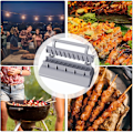 Miniatyrbillede 5 af 5: Kebab Maker, Kebab Press Manuel Kabelform Bærbar Kabb Maker Grill Spid, Kabel Maker, Kebab Press Maskine, Nem at Rengøre Udendørs Grill Værktøjer