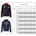 Miniatyrbilde 2 av 2: Retro Red Bull Racing F1 Jakke Herre 2023 Team Full Zip Hettegenser Sport Beskyttelsesutstyr Vindtett Kjøring Racing Motorsykkelklær XL