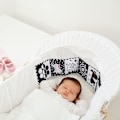 Miniatyrbillede 4 af 5: Sort-hvide baby sensoriske legetøj med høj kontrast, blød babybog for-KK-