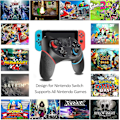 Miniatyrbilde 5 av 5: Switch-kontroller for Nintendo, Trådløs Pro-kontroller for Nintendo Switch/Switch Lite, Fjernkontroll Gamepad, Turbo og Dobbel Vibrasjon