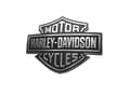 Set med 2 Harley Davidson 3D-emblem för motorcykeltank, bakskärm, bilsidobaklucka, metallmärken-FO-