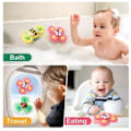 Miniatyrbillede 3 af 5: 3 stk. Roterende Fidget Spinner med Sugekop til Baby/Barn - Snurrende Legetøj