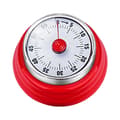 Timer Retro röd Metall-FO-