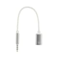 Miniatyrbilde 1 av 9: 3,5 mm hann til Type-C hunn hodetelefonadapter USB-C til AUX-lydkabel Silver 0.02