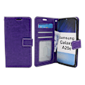Miniatyrbild 1 av 6: Crazy Horse Wallet Samsung Galaxy A20e (A202F/DS) Lila