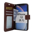Miniatyrbild 6 av 11: Crazy Horse Wallet iPhone 12 (6.1) (Svart) Svart