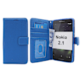 Miniatyrbild 5 av 9: New Standcase Wallet Nokia 2.1 Blå