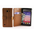 Miniatyrbild 1 av 4: Standcase wallet Huawei Ascend Y550 Brun