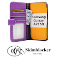 Miniatyrbild 7 av 11: Skimblocker Plånboksfodral Samsung Galaxy A22 5G (SM-A226B) Lila