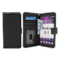 Miniatyrbild 6 av 8: New Standcase Wallet Nokia 5.1 Svart