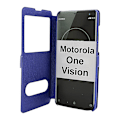 Miniatyrbild 1 av 6: Flipcase Motorola One Vision Blå