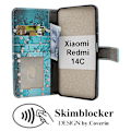 Miniatyrbild 1 av 9: Skimblocker Xiaomi Redmi 14C Plånboksfodral Design