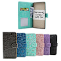 Miniatyrbild 1 av 11: Flower Standcase Wallet Samsung Galaxy A55 5G Blå