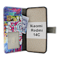 Miniatyrbild 2 av 11: Skimblocker Xiaomi Redmi 14C Magnet Plånboksfodral Design