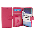 Miniatyrbild 1 av 8: New Standcase Wallet Samsung Galaxy A20e (A202F/DS) Hotpink