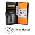 Miniatyrbild 2 av 10: Skimblocker Plånboksfodral iPhone 13 Pro Max (6.7) Svart