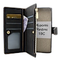 Miniatyrbild 2 av 11: XL Standcase Lyxfodral Xiaomi Redmi 10C Vinröd