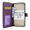 Miniatyrbild 7 av 11: New Standcase Wallet iPhone 14 Pro Max (6.7) Hotpink