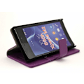 Miniatyrbild 1 av 4: Standcase wallet Sony Xperia M2 (D2303) Lila